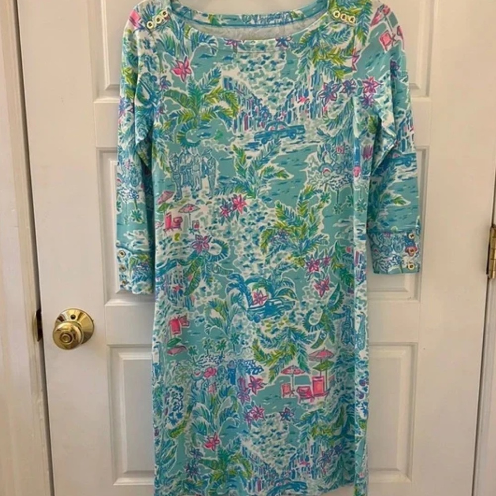 Lilly Pulitzer Sophie UPF 50+ dress multi what a lovely place
